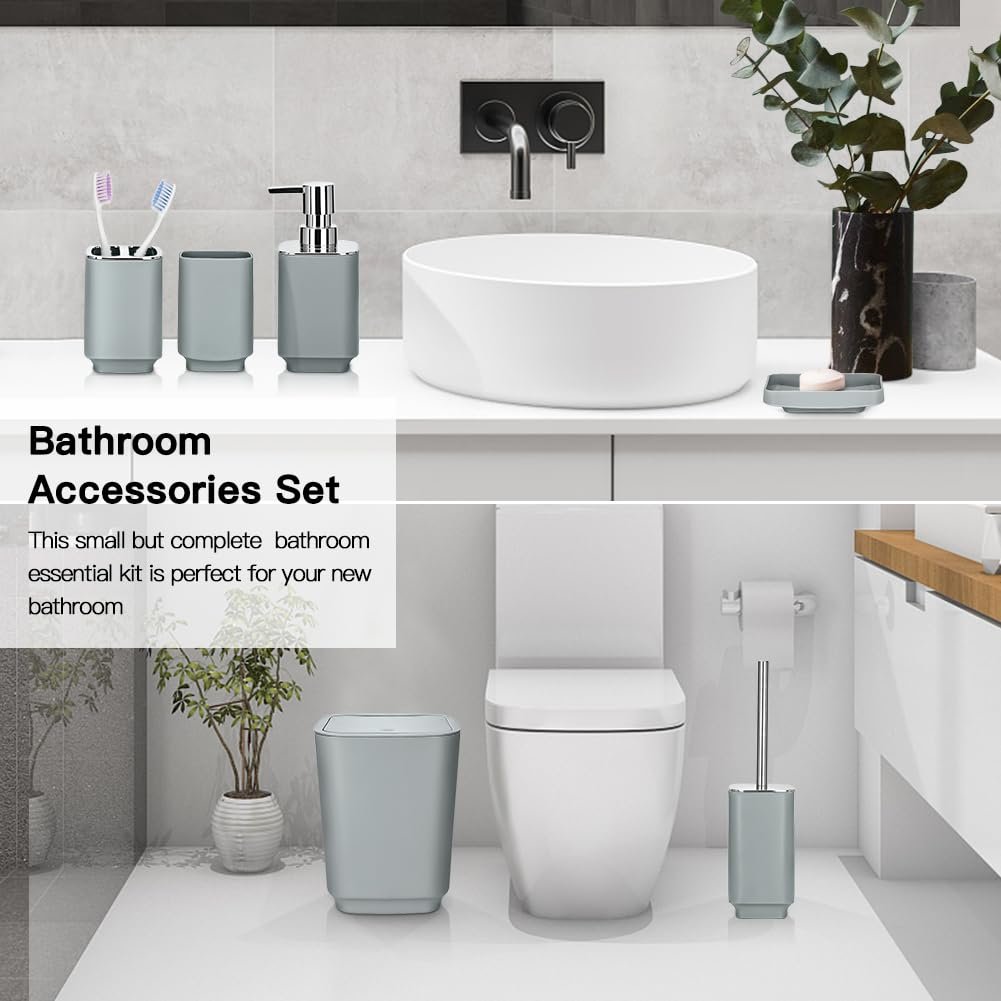 6 Pieces Bathroom Accessory Set