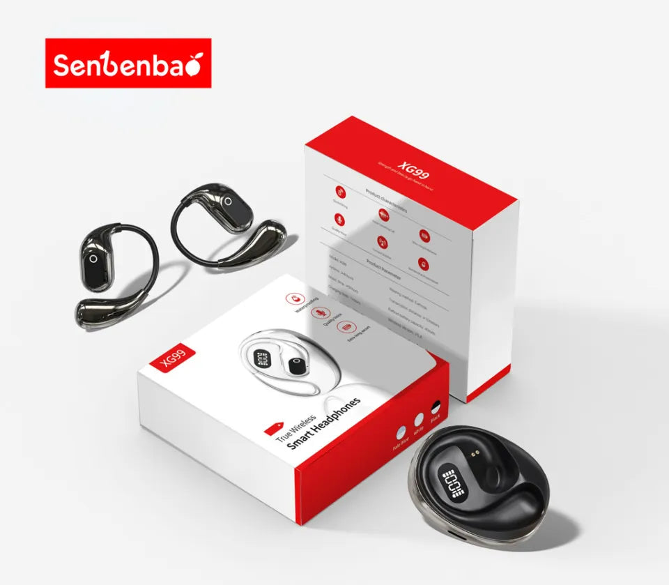 XG99 Open-Ear Sports Wireless Earphones. Long Battery Life hi-fi Stereo Motion Wireless Earbuds