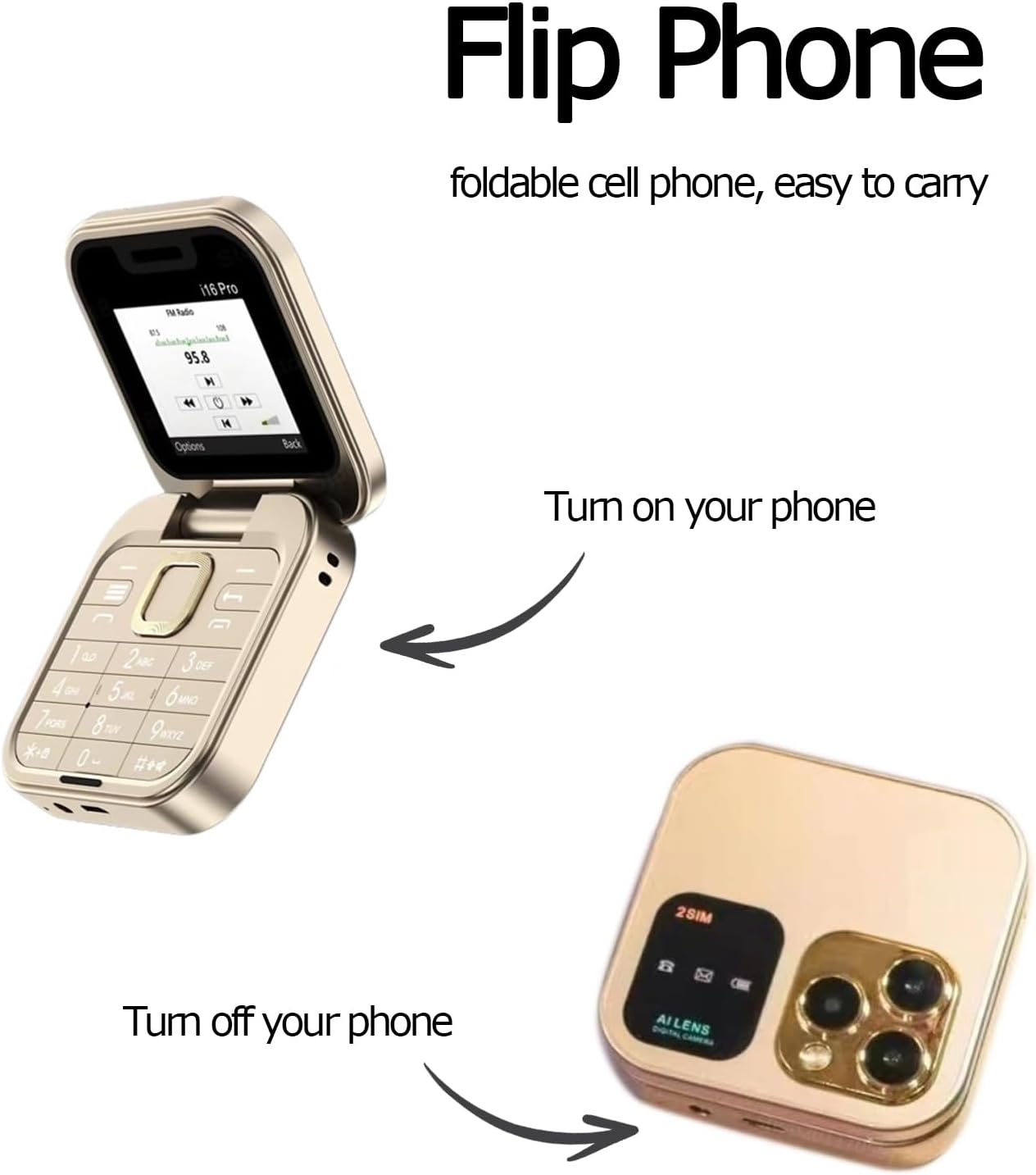 16 Pro Flip Mobile Phone