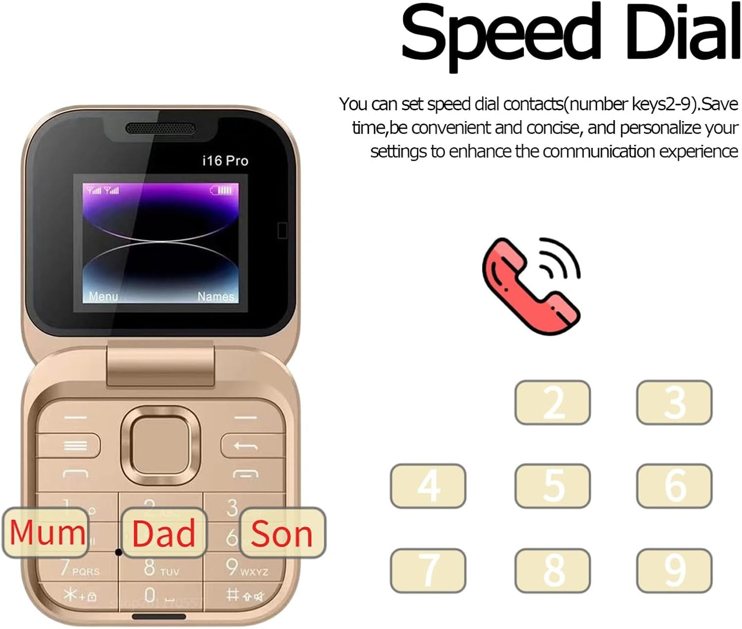 16 Pro Flip Mobile Phone