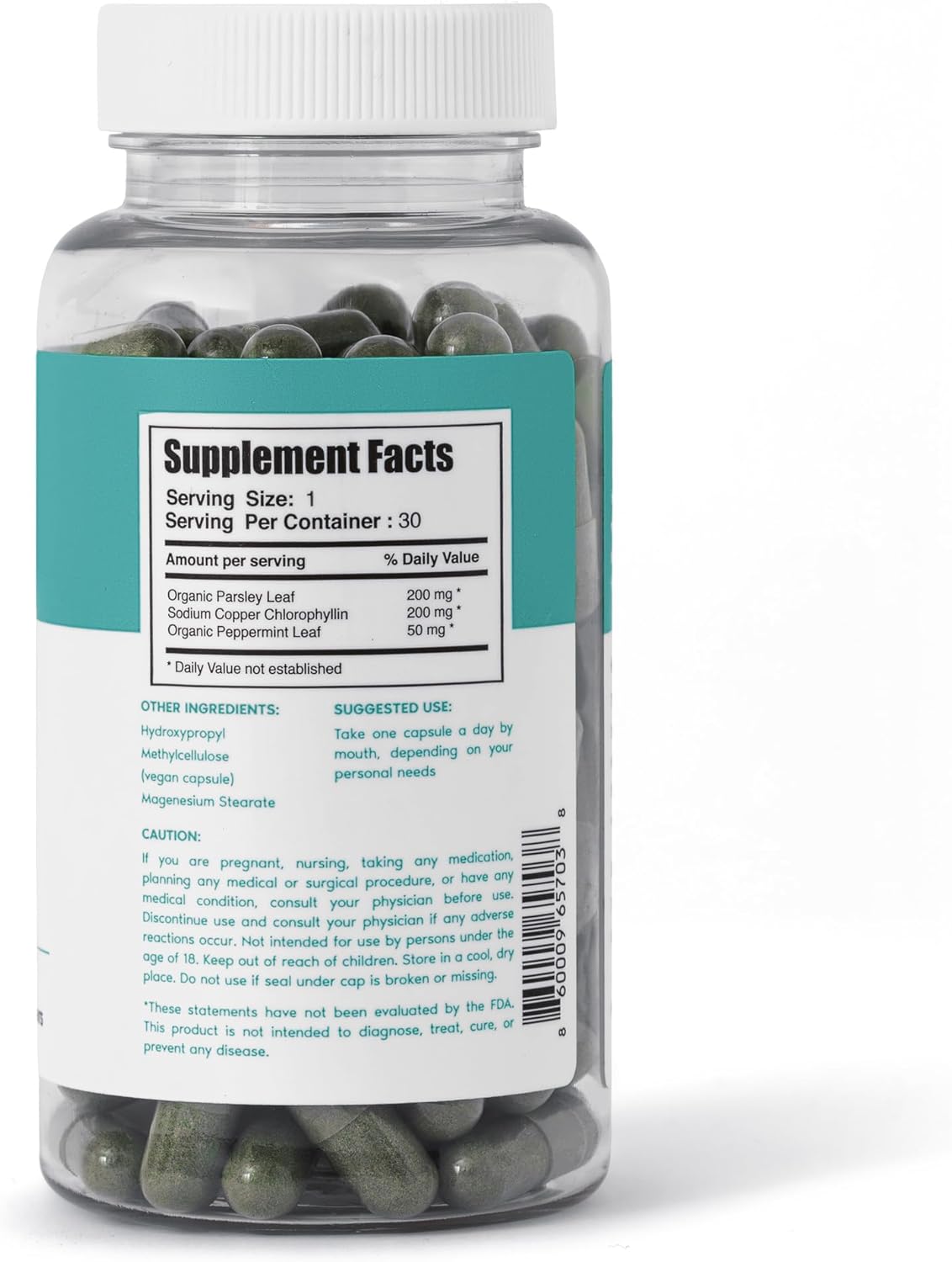 | Body Magic | Chlorophyll Capsules – Vegan Detox & Digestion Support, Gut & Skin Health, Natural Energy Booster – 30 Capsules (200 mg)