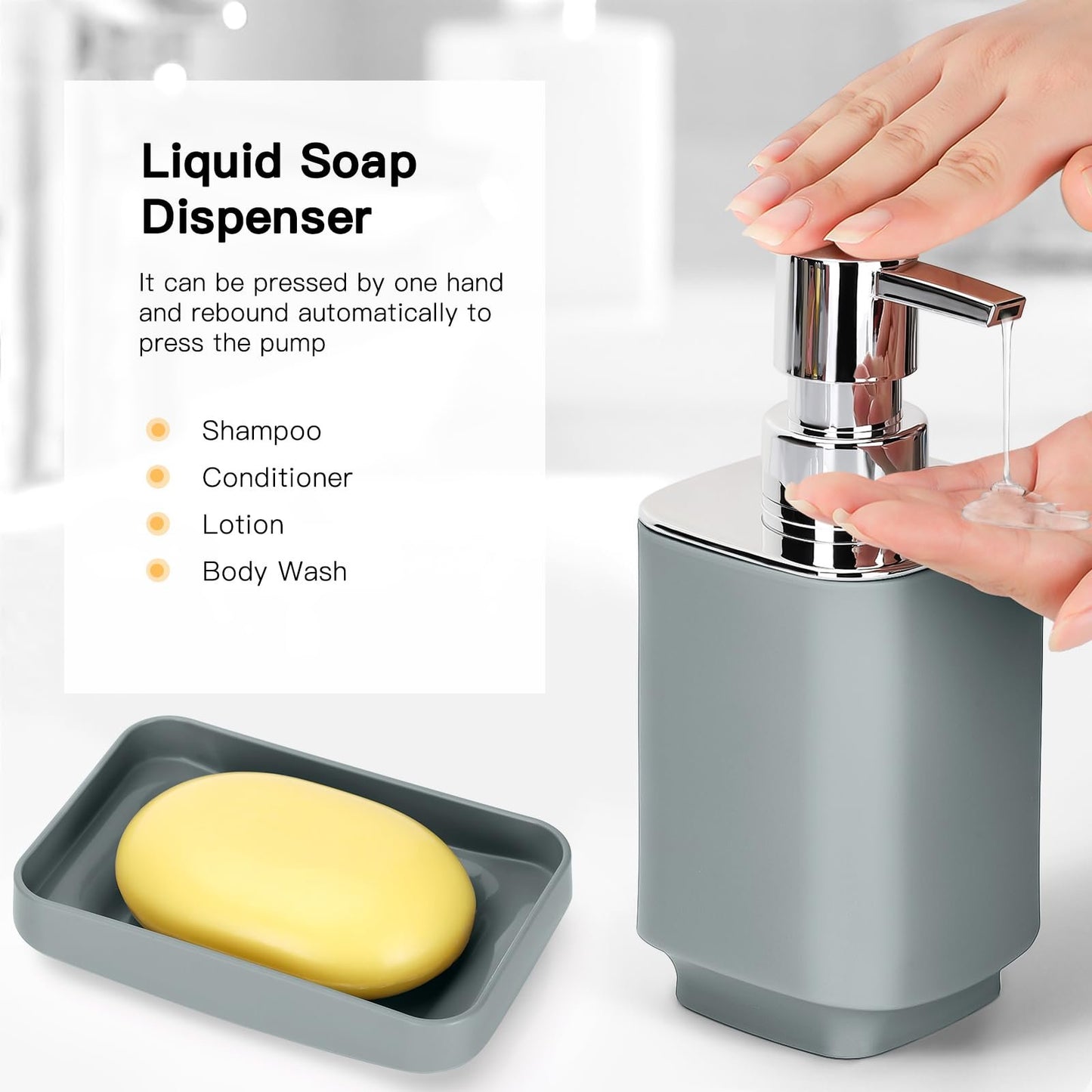 6 Pieces Bathroom Accessory Set