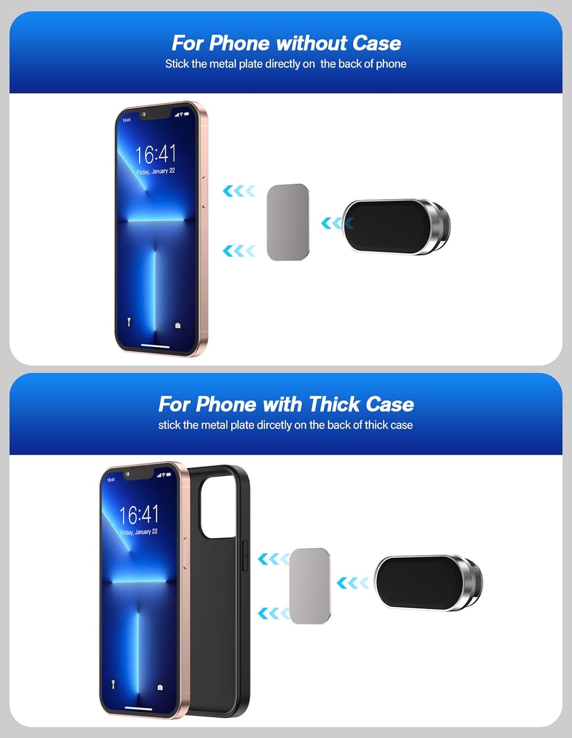 Magnetic Phone Holder for Car Phone Holders for Your car-360 Rotation,Car Magnet Phone Mount Compatible with All Cell Phones