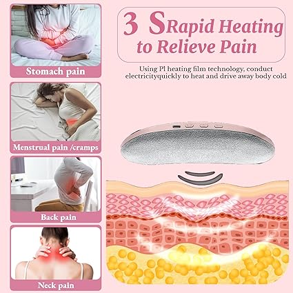 Heating Pad for Period Cramps, Portable Cordless