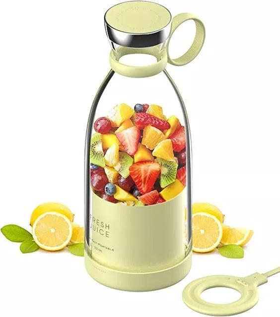 Rechargeable Portable Mini Blender 380ml Personal Smoothie Maker Juicer Cup USB Handheld Fruit Mixer Machine For Home, Office and Sports