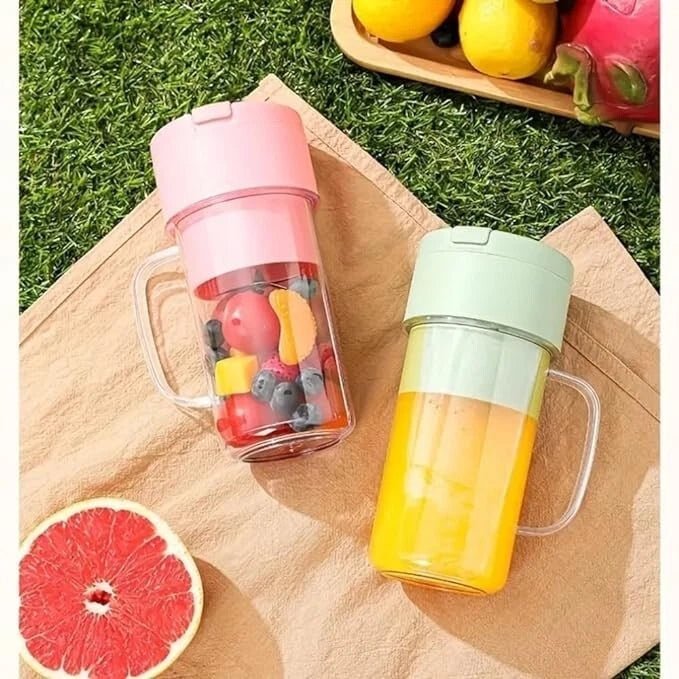 New straw juicing cup and blender. USB charging portable juicer,